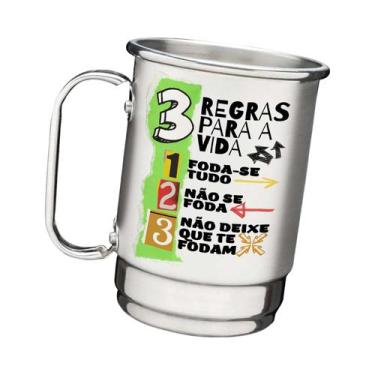 Imagem de Caneca Alumínio Personalizada Coleção Frases Vários Modelos - Sublimiu