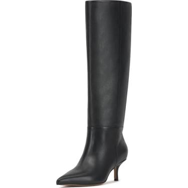 Imagem de Vince Camuto Bota de cano alto Tansie feminina, Couro preto, 42