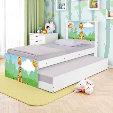 Imagem de Bi Cama Juvenil Zap Com Cabeceira Safari Girafa