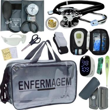 Imagem de Kit Enfermagem Transparente Estagio Academico Completo - Love Saude, G