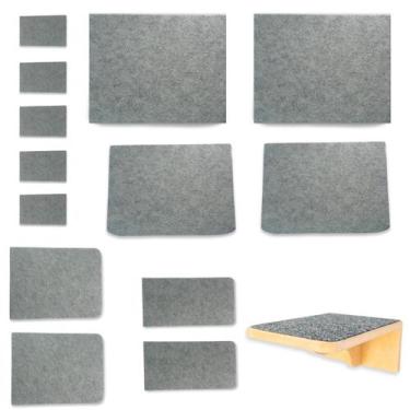 Imagem de Refil Carpete Reposição do Playground Para Gatos de 9 pçs c/ Tubo de C