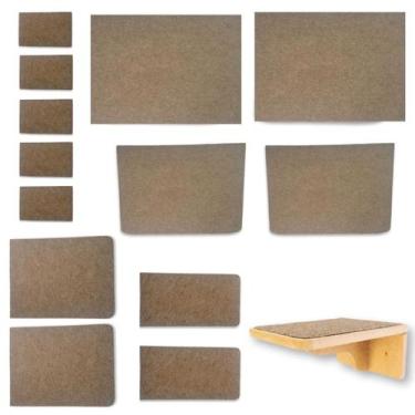 Imagem de Refil Carpete Reposição do Playground Para Gatos de 9 pçs c/ Tubo de C