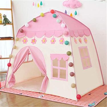 Imagem de Tenda Infantil Casinha de Princesa Dobrável | Play House Castelo Rosa para Quarto, Sala ou Jardim | Tenda Tipi:
