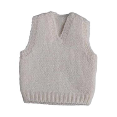 Imagem de Fenteer Roupa para boneco de ação em escala 1:12, fantasia em miniatura para bonecos masculinos de 15 cm (6 polegadas), Damasco Branco