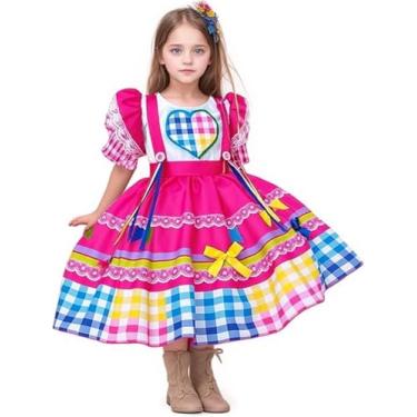 Imagem de Vestido Junino Festa Junina Vestido São João - Infantil Festa Junina do 1 ao 14