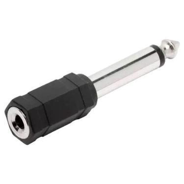 Imagem de Adaptador de Áudio Caixas de Som e Auxiliar P10 Macho para P2 Fêmea - 