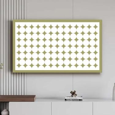 Imagem de Capa protetora de tela universal extensível para TV interna de 32-65 polegadas para LED LCD plano/curvo desktop/capa de televisão pendurada quarto sala de estar arte decoração - verde 3||45-48