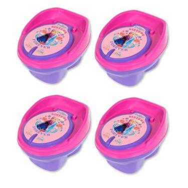 Imagem de Combo 4 Troninhos Pinico e Assento Redutor Infantil Frozen Portátil - 