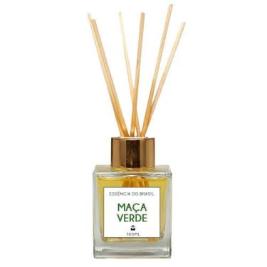 Imagem de Difusor De Ambiente Com Varetas Aroma De Maçã Verde 100Ml - Essência D