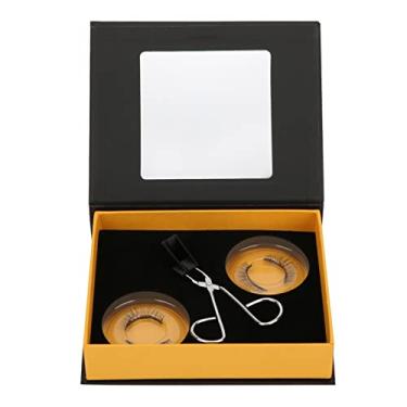 Imagem de Conjunto de cílios magnéticos reutilizáveis, naturais, grossos, de longa duração, cílios postiços com clipes de aço inoxidável, para mulheres, maquiagem, ferramentas de beleza, 4