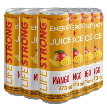 Imagem de Energético Life Strong Energy Drink Latão 6 unidades Mango