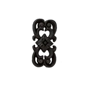 Imagem de Florão Ornamento Grade Em Ferro Fundido Decoração N01 17X8Cm