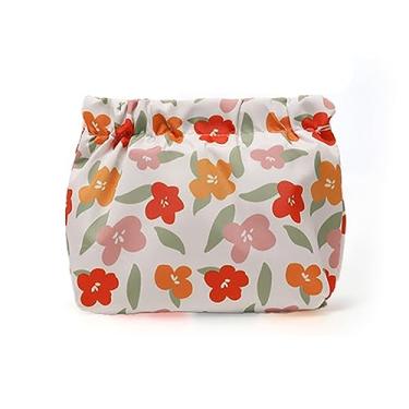 Imagem de lyrlody Mini Bolsa de Maquiagem, Bolsa de Cosméticos Em Tecido Oxford, Design de Placa de Primavera para Viagens, Academia e Atividades Ao Ar Livre (lyrlodyNW1-230223WD02-2)