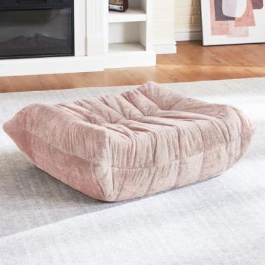 Imagem de HABUTWAY Pufe pufe, pufe, poltrona de espuma viscoelástica para sala de estar, quarto, dormitório, escritório (rosa)
