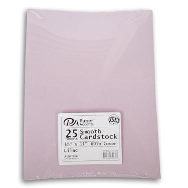 Imagem de Paper Accents Pacote de cartolina - 25 folhas - 21 x 28 polegadas - capa de 27 kg (roxo lilás)