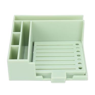 Imagem de Fabater Conjunto de Estêncil de Notas Adesivas, Suporte de Notas Adesivas Com 5 Estênceis, Blocos de 100 Folhas para Fazer Listas, Casa, Escritório, Dispensador de Adesivas Reutilizáveis (GREEN)