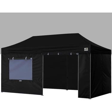 Imagem de Eurmax Paredes com zíper completo dos EUA para barraca de dossel pop-up de 25,4 x 50,8 cm, kit de parede lateral de gabinete com janela de malha de enrolar e porta APENAS 4 paredes, não incluindo