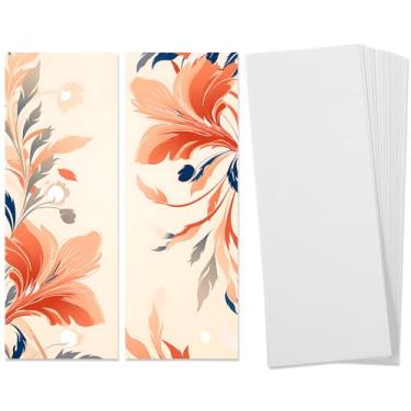 Imagem de 50 marcadores em aquarela em branco a granel 63,5 kg, cartões de aquarela, 4,8 x 15 cm, marcadores em branco para projetos de arte DIY, etiquetas de presentes de pintura