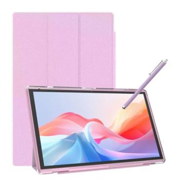 Imagem de Tablet Android de 10 polegadas com capa Stylus Android 14 tablets 6GB RAM 32GB ROM suporta expansão de 1TB 6000 mAh bateria IPS HD de 10,1 polegadas tela sensível ao toque 2MP + 8MP câmera dupla WIFI