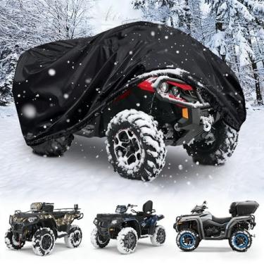 Imagem de Chikia Capa para quadriciclo XL 420D impermeável, 4 rodas ATV capa de substituição para Polaris Sportsman 450 570 850 1000 Can am Outlander 450 570 650 CFMOTO Cforce 600 Honda Yamaha Armazenamento