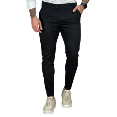 Imagem de Calça Alfaiataria Preta Masculina Skinny - Truehero-Masculino