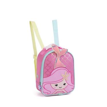 Imagem de Lancheira Térmica Infantil Creche Bichinhos Divertida - Seanite, Rosa