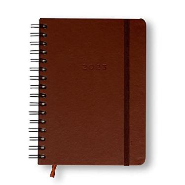 Imagem de Cicero Agenda Planner Wire-o 2023 Clássica Diária A5 Café, Modelo: 0326, Cor: Marrom