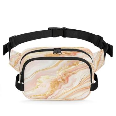 Imagem de Pochete de mármore azul escuro para mulheres e homens com alça ajustável, bolsa transversal, bolsa de peito, bolsa tiracolo, Cor 20