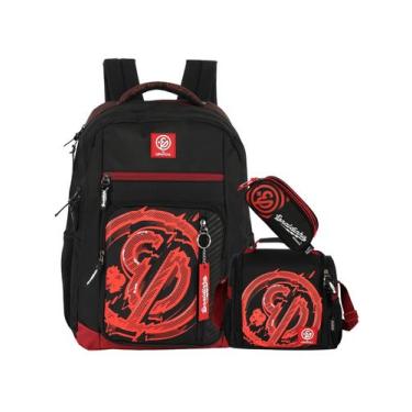 Imagem de Kit Enaldinho Mochila Costas + Lancheira + Estojo Youtuber - Luxcel, v