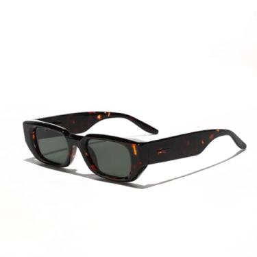 Imagem de JRLLFD Óculos de sol retangulares femininos, moda masculina, armação estreita, anti-uv (3)