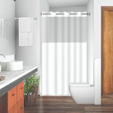 Imagem de Cortina para banheiro, cactos estampados, privacidade, banheiro, lavabo, quarto, poliester, colorida.