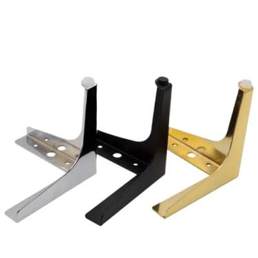 Imagem de Pernas de armário de metal mesa de centro pés de armário de TV de metal pernas de armário de cozinha substituição de móveis pernas de sofá banquinho de mesa pernas de metal casa DIY projeto para casa