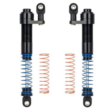 Imagem de 1/10 RC Aluminum Alloy Shocks Absorber – Adjustable 80-100mm Oil Damper for Crawler Car Axial SCX10 II 90046 Capra / TRX4 / Tamiya LCG / VS4-10 / D90 / Cheater Rigs (black)