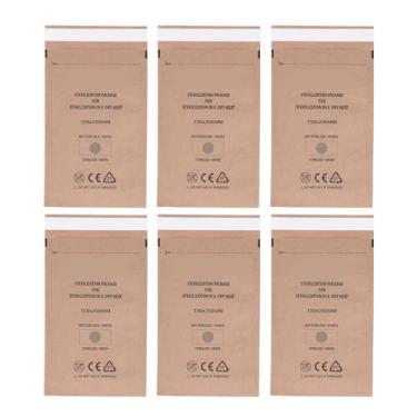 Imagem de Brrnoo 100 Malotes Profissionais do Esterilizador Limpeza Selagem do Auto, Sacos de Limpeza Papel de Embalagem Calor Seco para Ferramentas Dentista e Fontes Arte Prego (Tamanho grande)