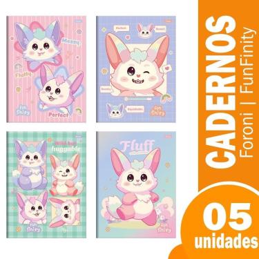 Imagem de Caderno Costurado Universitario Capa Dura Foroni Funfinity 5X80fls