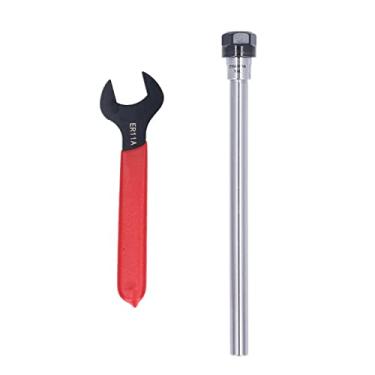 Imagem de Hyuduo Er11 Suporte de Mandril de Haste Reta, Suporte de Ferramenta Com 40cr de Alta Resistência, Têmpera Carburada para Fresadora Cnc, Faixa de Fixação de 1-7mm (C10-ER11A-150L)