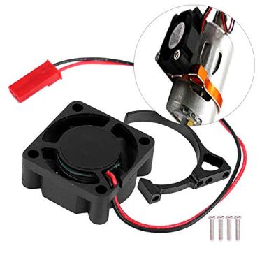 Imagem de SPYMINNPOO Dissipador de Calor Elétrico Rc, Aleta de Resfriamento de Motor Leve Com Ventilador para Carro Rc1:10, Liga de Alumínio 1.18 * 1.18 * 0.39 ", Ventilador 5v para Amadores (25 * 25MM5V com