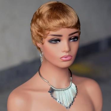 Imagem de Peruca de cabelo humano Remy feita à máquina com franja para mulheres Fashion Nat #27