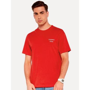 Imagem de Camiseta Tommy Jeans Masculina Regular Corp Chest Vermelha-Masculino