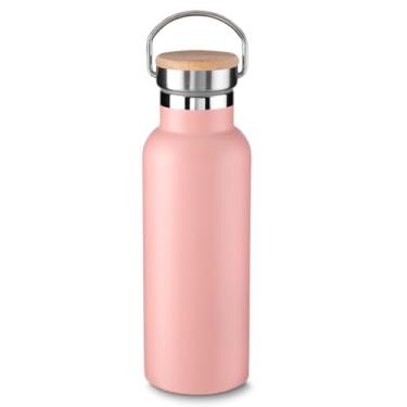 Imagem de Genérico Garrafa Térmica 500ml, Design Funcional, Multiuso para Trabalho e Viagem, Rosa