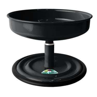 Imagem de Comedouro Elevado Vida Mansa AU AU Para Cães Regulável Antiformiga Taça Postura Correta (Preto)