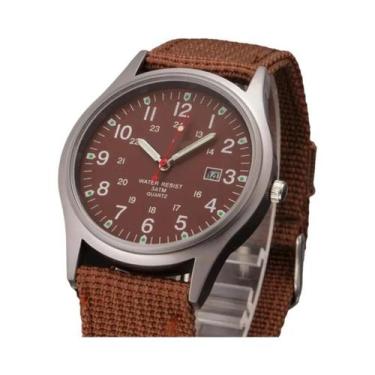 Imagem de Relógio De Pulso Masculino De Quartzo Esportivo Militar Com Pulseira D