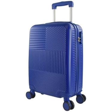 Imagem de Mala De Bordo Viagem Rodinha 360º Abs Reforçada (Azul Escuro)