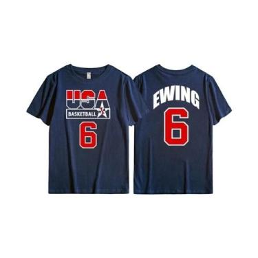 Imagem de Camiseta Masculina Retrô Esportiva Casual Para Treino De Basquete, Sec