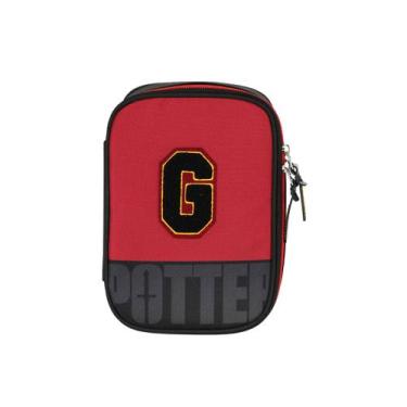 Imagem de Estojo Harry Potter Box Escola Meninos Teen 100 Pens Juvenil Cor:Verme