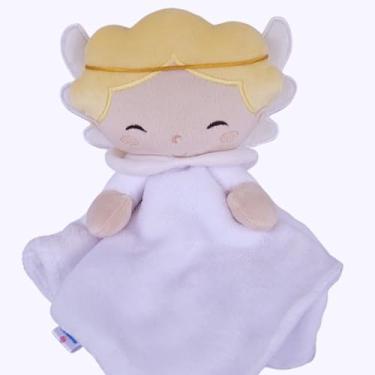 Imagem de Naninha de Bebê - Anjo - Anjinho Menino – Personalizada - Eliane Atelier
