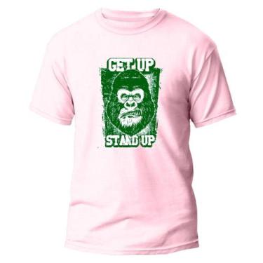 Imagem de Camiseta Básica Algodão Premium Estampa Digital Get Up Syand, Rosa, P