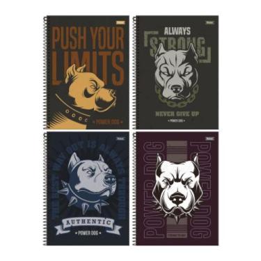 Imagem de Caderno The Power Dog 15 Matérias 240 Folhas Foroni (CAPAS SORTIDAS) 