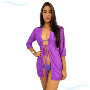 Imagem de Saida De Praia Camisete Ajustável C/Transparência Moda 2024 - Marcyn, 