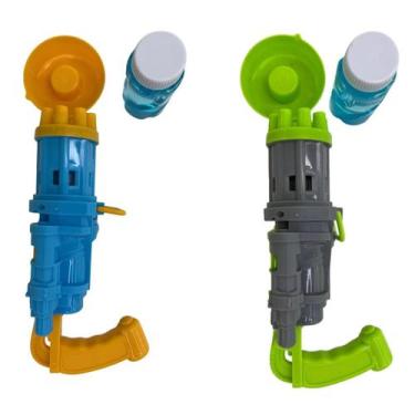 Imagem de Mega Lançador de Bolhas Infantil 8 Furos c/ Refil - OLAR HOME